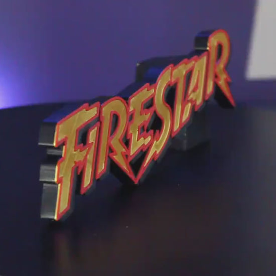 Firestar 3D printed Comic Logo Art