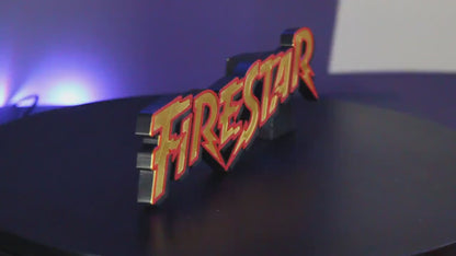 Firestar 3D printed Comic Logo Art