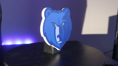 Memphis Grizzlies 3D printed Logo Sign Wall Desk Shelf Art