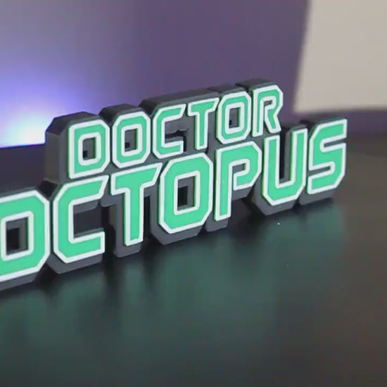 Doctor Octopus 3D printed Comic Logo Art