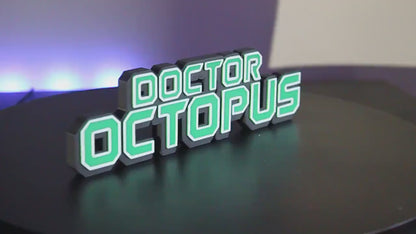 Doctor Octopus 3D printed Comic Logo Art