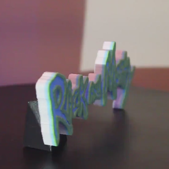 Rick and Morty 3D printed Logo Art