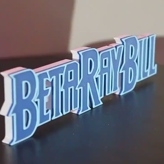 Beta Ray Bill 3D printed Comic Logo Art