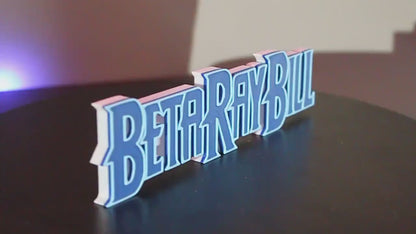 Beta Ray Bill 3D printed Comic Logo Art