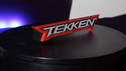 Tekken 3D printed Logo Sign Wall Desk Shelf Art