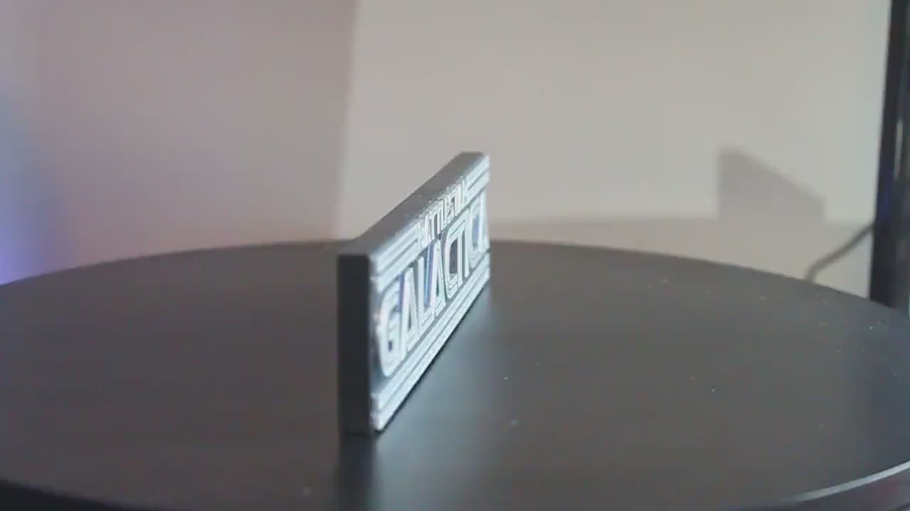 Battlestar Galactica 3D Printed Logo Art