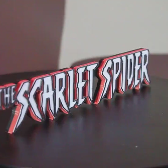 The Scarlet Spider 3D printed Comic Logo Art