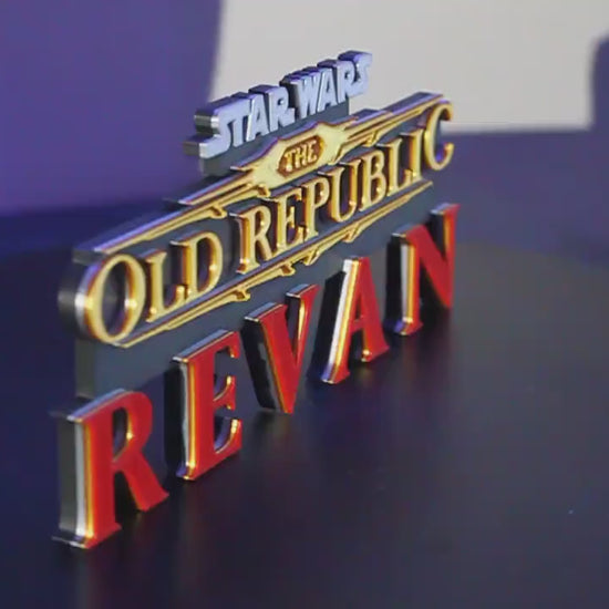 Revan, Knights of the old republic, Star Wars 3D printed Logo Art