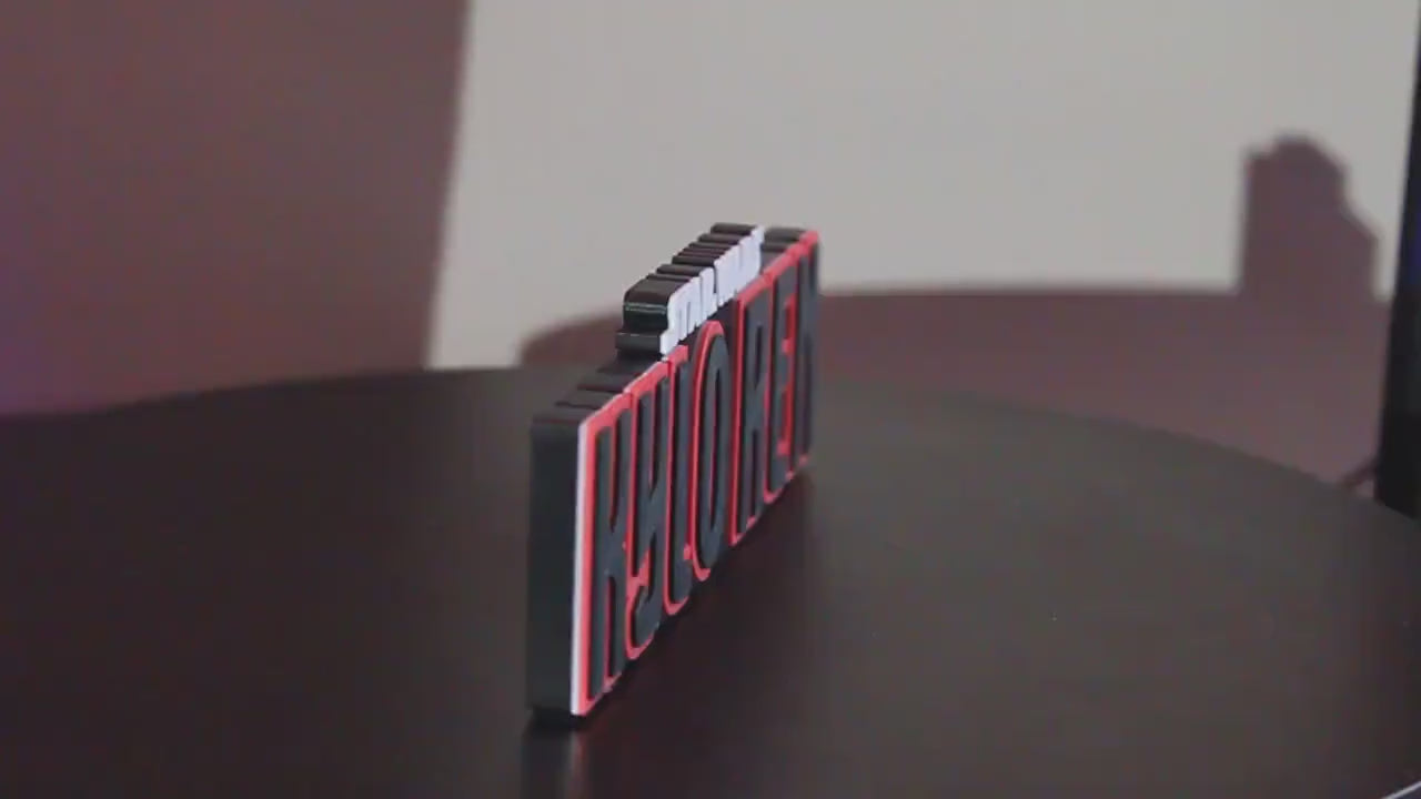 Kylo Ren 3D printed Comic Logo Art