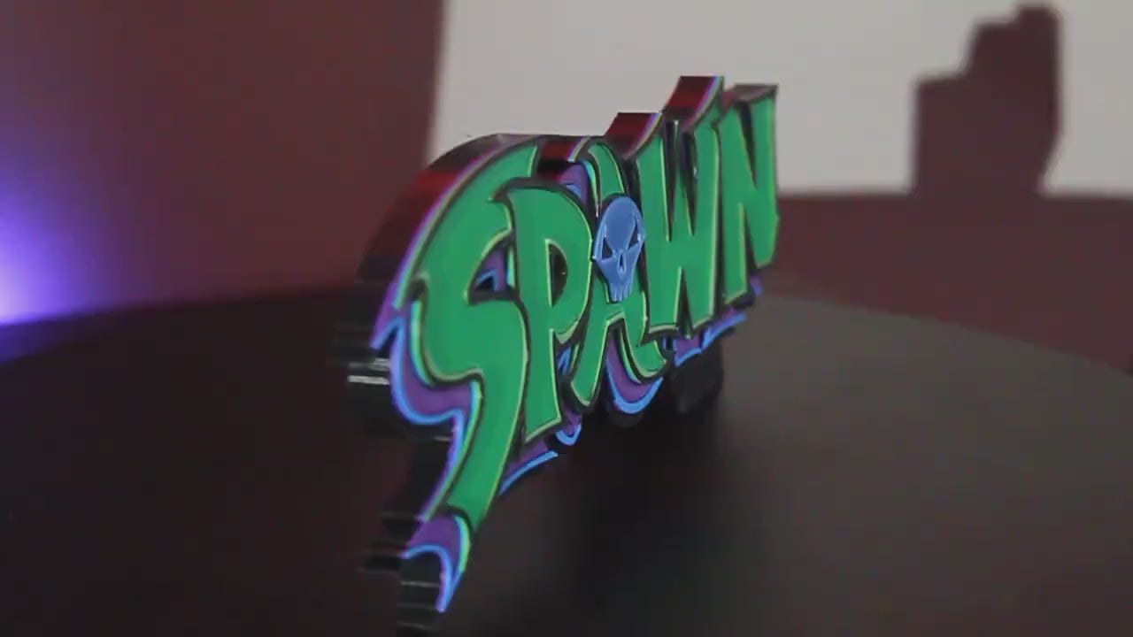 Spawn 3D printed Logo Art