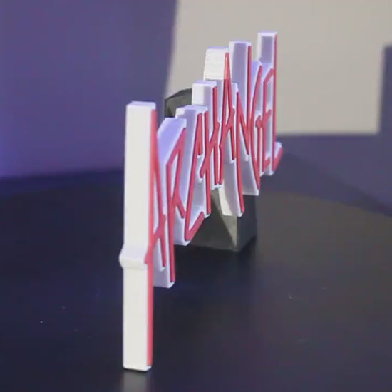 ArchAngel 3D printed Comic Logo Art