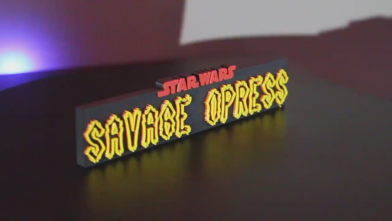 Savage Opress 3D printed Logo Art