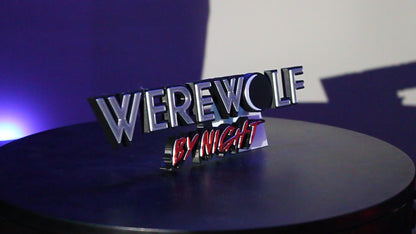 Werewolf by night 3D printed Logo Sign Wall Desk Shelf Art