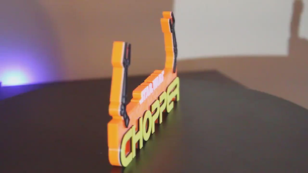 Chopper 3D printed Logo Art