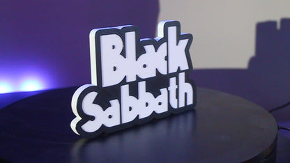 Black Sabbath 3D printed Logo Sign Wall Desk Shelf Art