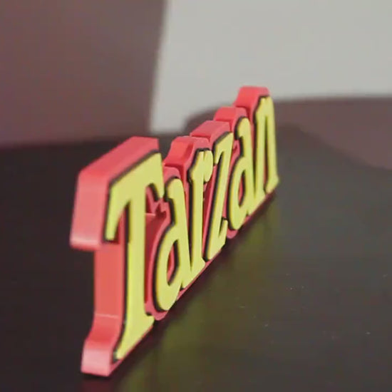 Tarzan 3D printed Logo Art