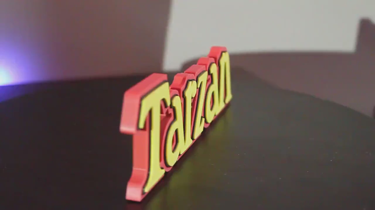 Tarzan 3D printed Logo Art