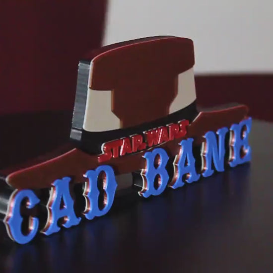 Cad Bane 3D printed Logo Art