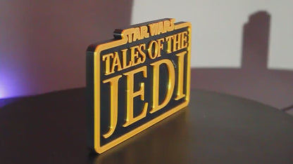 Tales of the Jedi 3D printed Logo Art