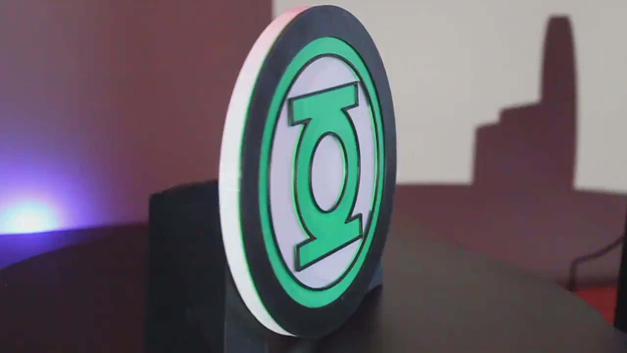 Green Lantern 3D printed Comic Logo Art