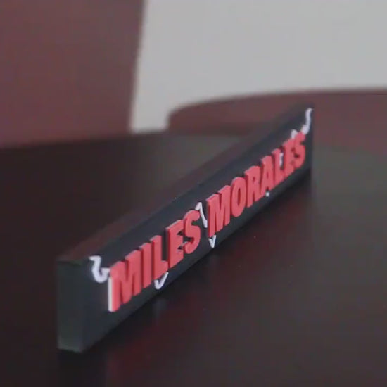 Miles Morales 3D printed Comic Logo Art