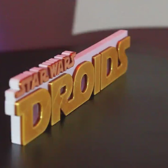 Droids 3D printed Logo Art