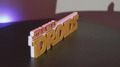 Droids 3D printed Logo Art