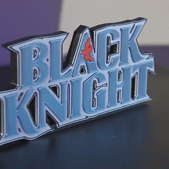 Black Knight 3D printed Comic Logo Art