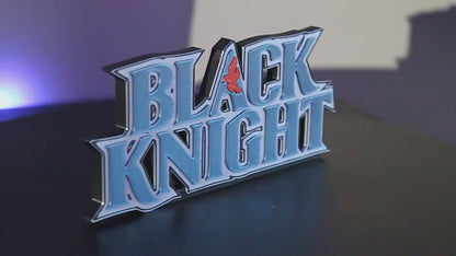 Black Knight 3D printed Comic Logo Art