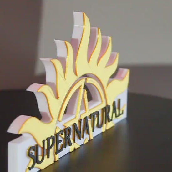 Supernatural 3D printed Logo Art