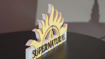 Supernatural 3D printed Logo Art