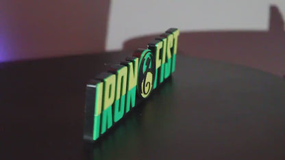 Iron Fist 3D printed Comic Logo Art