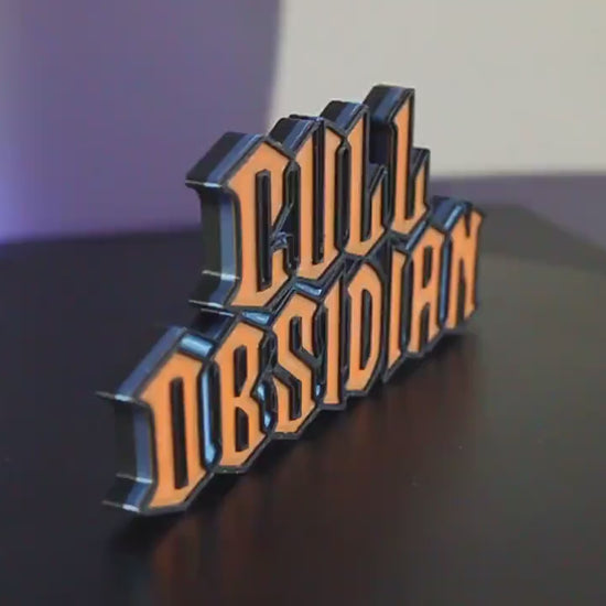 Cull Obsidian 3D printed Comic Logo Art