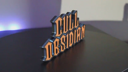 Cull Obsidian 3D printed Comic Logo Art