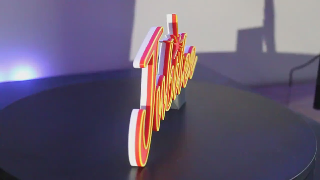 Jubilee 3D printed Comic Logo Art