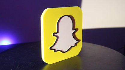 Snapchat 3D printed Logo Sign Wall Desk Shelf Art