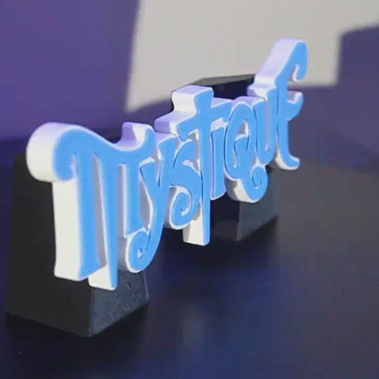 Mystique3D printed Comic Logo Art