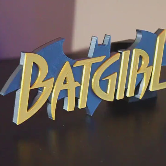 Batgirl 3D printed Comic Logo Art