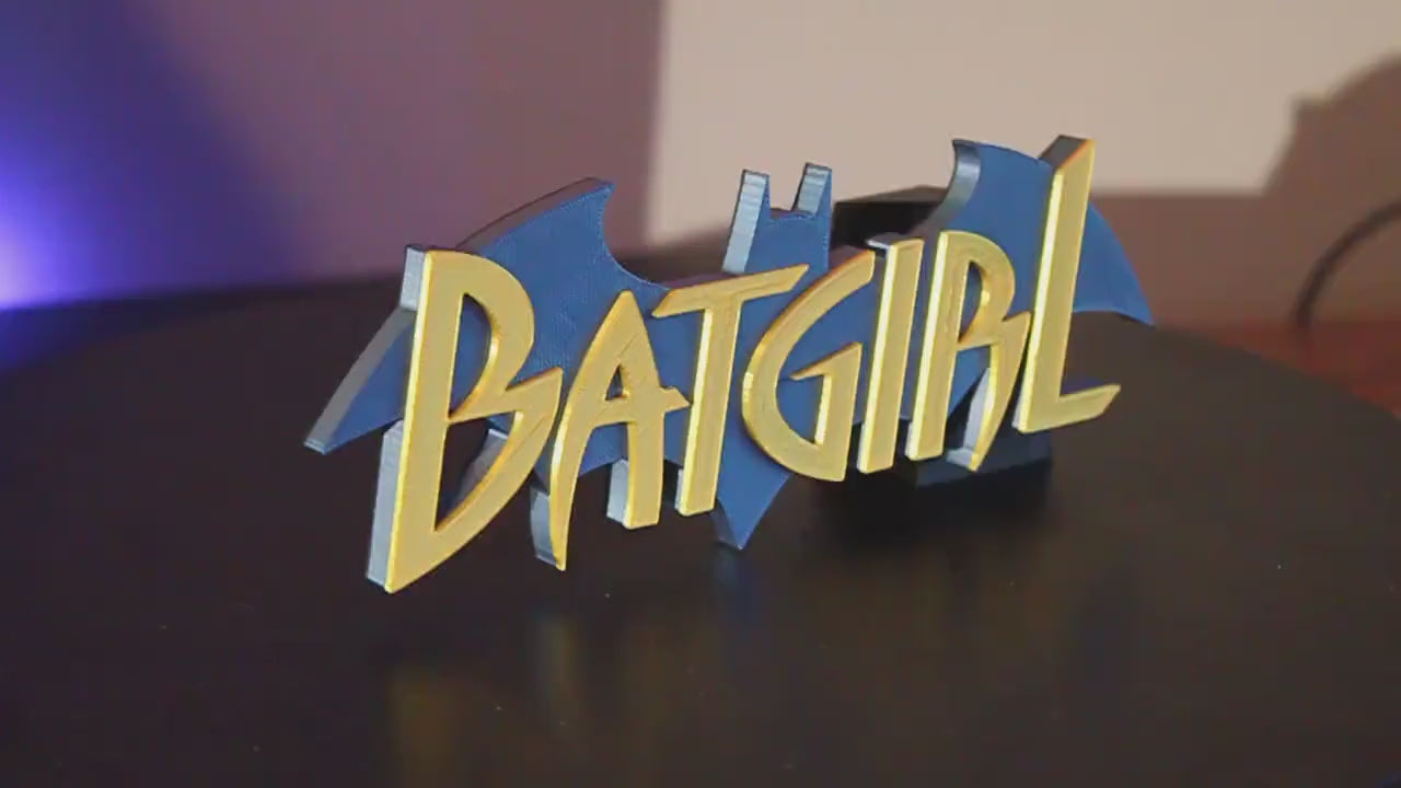 Batgirl 3D printed Comic Logo Art