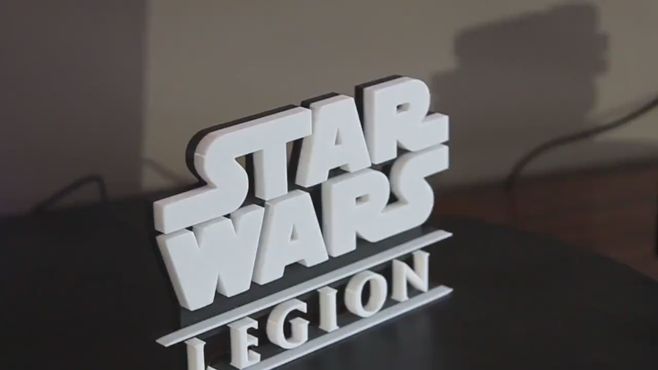 Star Wars Legion 3D printed Logo Art