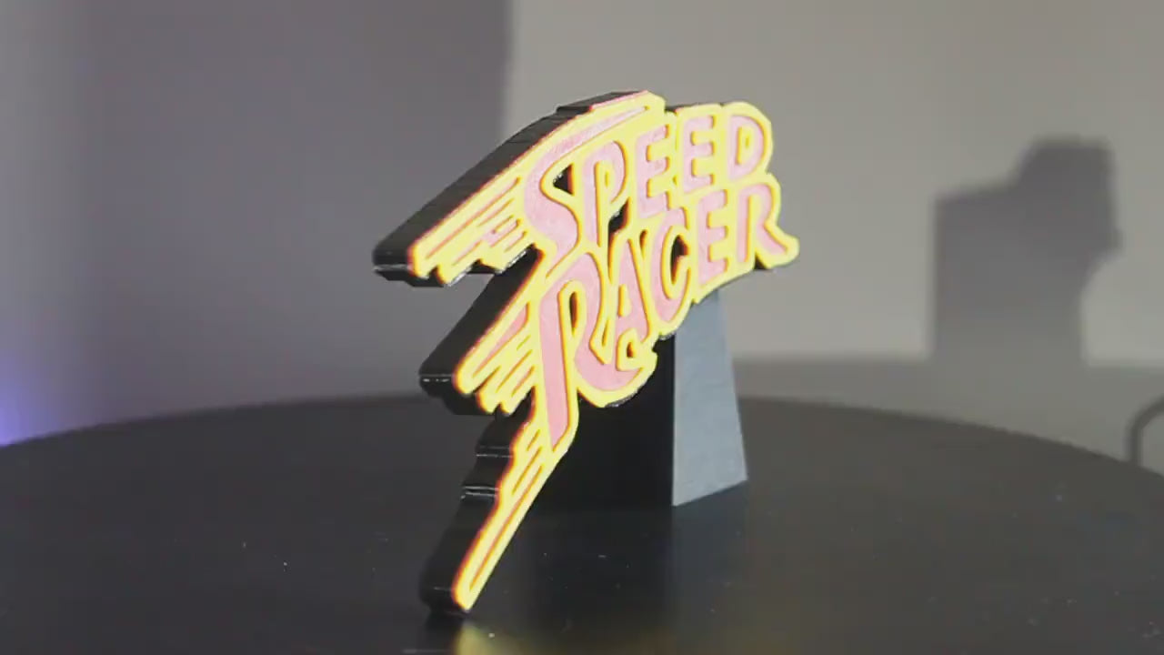 Speed Racer 3D printed Logo Art