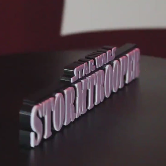 Stormtrooper 3D printed Comic Logo Art