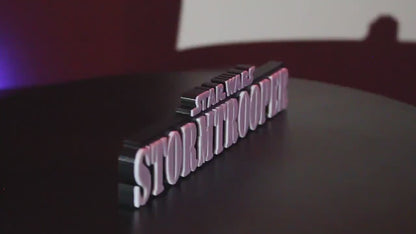 Stormtrooper 3D printed Comic Logo Art