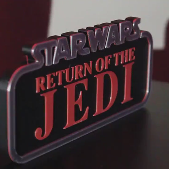 Star Wars Return of the Jedi 3D printed Logo Art