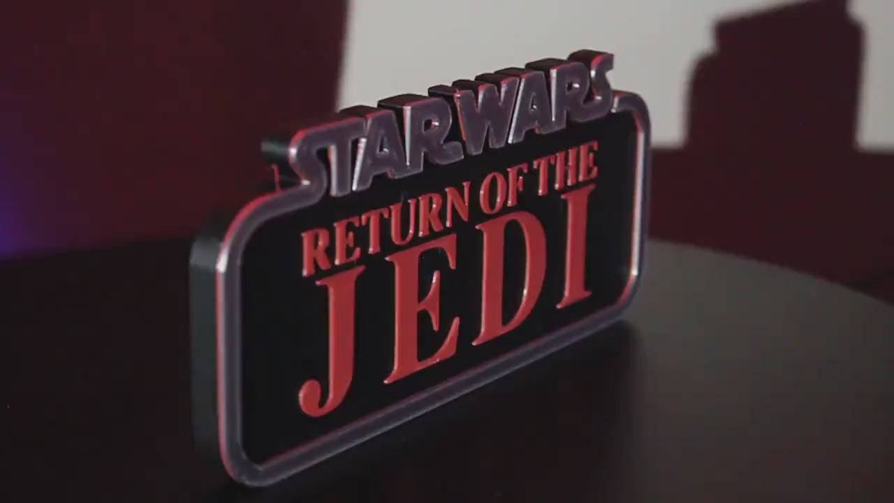 Star Wars Return of the Jedi 3D printed Logo Art