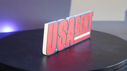 USAgent 3D printed Logo Sign Wall Desk Shelf Art