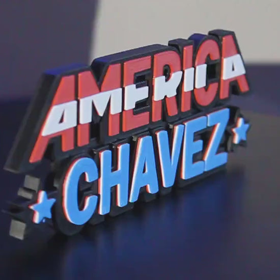 America Chavez 3D printed Comic Logo Art