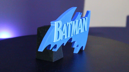 Batman 3D printed Logo Sign Wall Desk Shelf Art