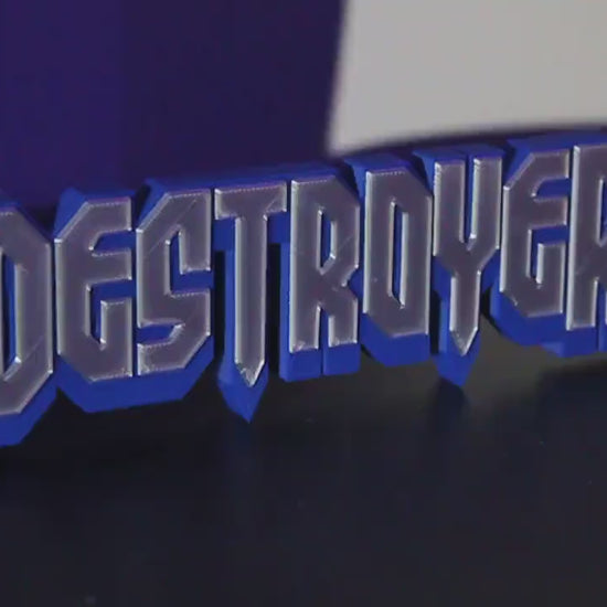 Destroyer 3D printed Comic Logo Art