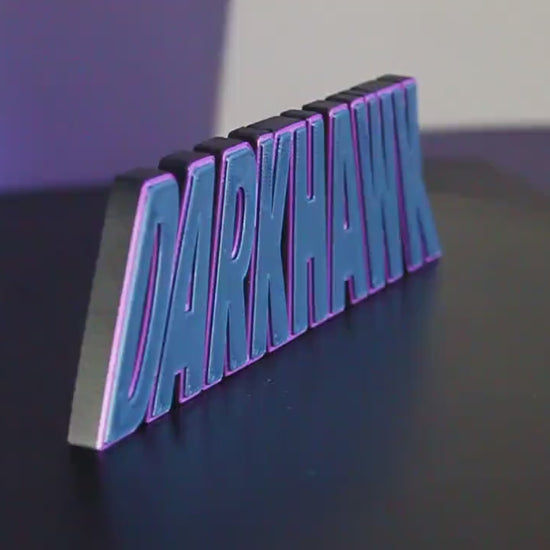 Darkhawk 3D printed Comic Logo Art